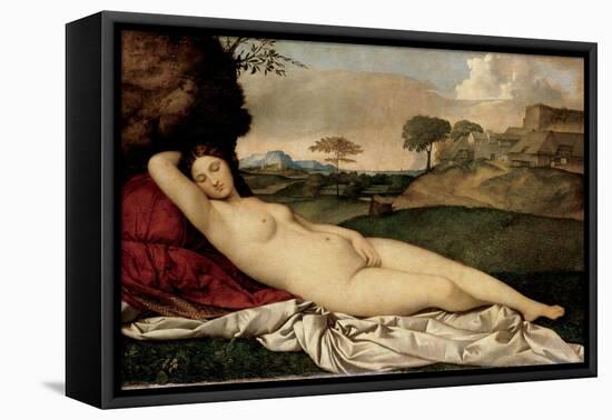 Sleeping Venus, 1508-1510-Giorgione-Framed Premier Image Canvas