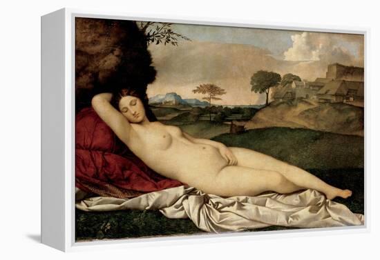 Sleeping Venus, 1508-1510-Giorgione-Framed Premier Image Canvas