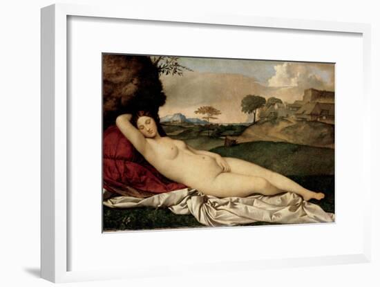 Sleeping Venus, 1508-1510-Giorgione-Framed Giclee Print