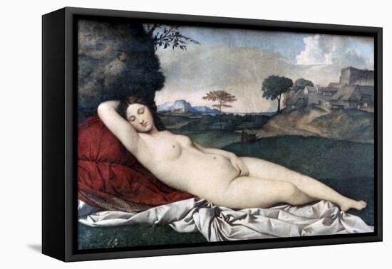 'Sleeping Venus', c1510. Artist: Giorgione-Giorgione-Framed Premier Image Canvas