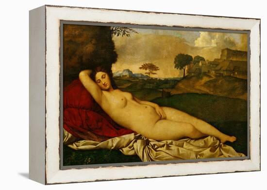 Sleeping Venus-Giorgione-Framed Premier Image Canvas