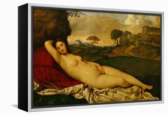 Sleeping Venus-Giorgione-Framed Premier Image Canvas