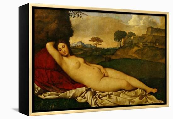 Sleeping Venus-Giorgione-Framed Premier Image Canvas