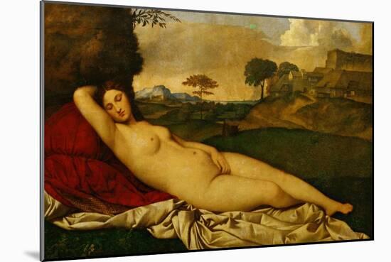 Sleeping Venus-Giorgione-Mounted Giclee Print