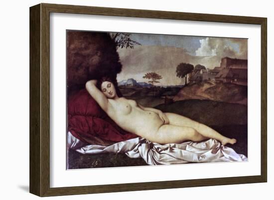 Sleeping Venus-Giorgione-Framed Giclee Print