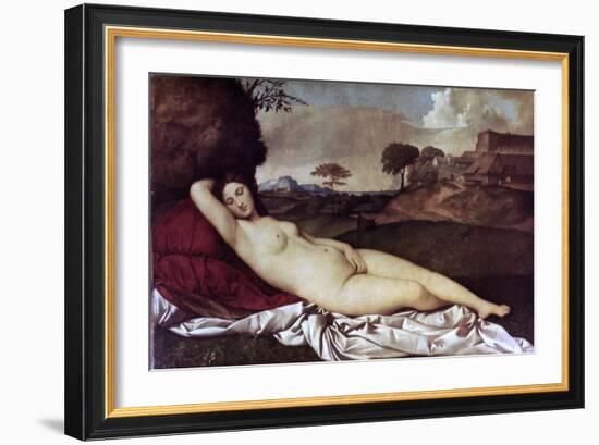 Sleeping Venus-Giorgione-Framed Giclee Print