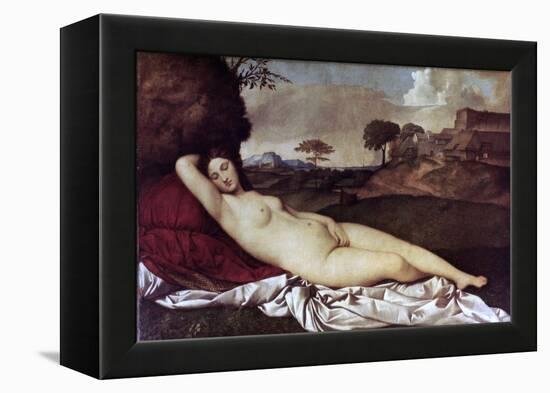 Sleeping Venus-Giorgione-Framed Premier Image Canvas