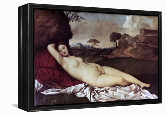Sleeping Venus-Giorgione-Framed Premier Image Canvas