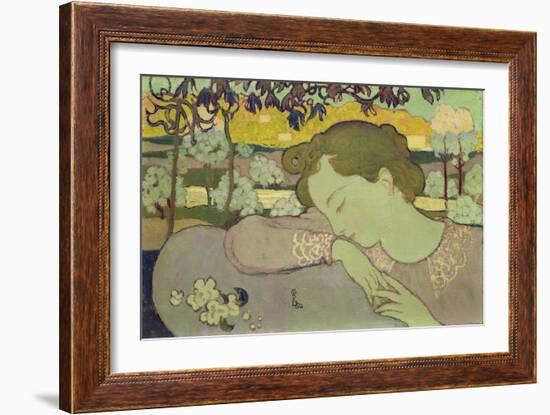 Sleeping Woman, 1892-Maurice Denis-Framed Giclee Print