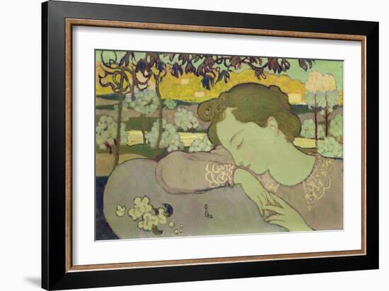 Sleeping Woman, 1892-Maurice Denis-Framed Giclee Print