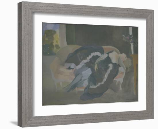 Sleeping Young Woman-Konstantin Andreyevich Somov-Framed Giclee Print