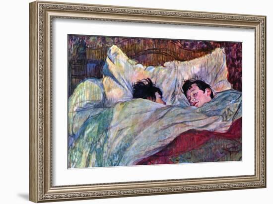 Sleeping-Henri de Toulouse-Lautrec-Framed Art Print