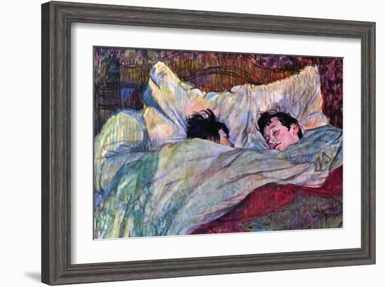 Sleeping-Henri de Toulouse-Lautrec-Framed Art Print