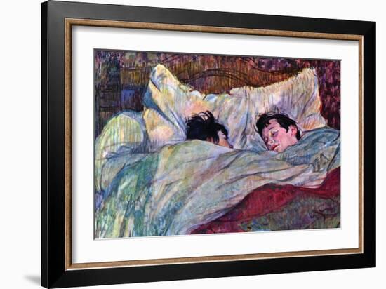 Sleeping-Henri de Toulouse-Lautrec-Framed Art Print