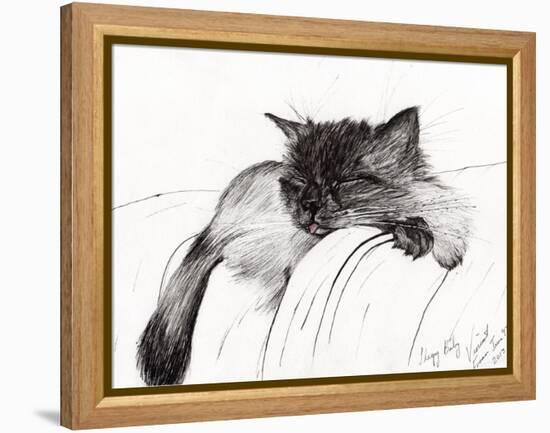 Sleepy Baby, 2013-Vincent Alexander Booth-Framed Premier Image Canvas