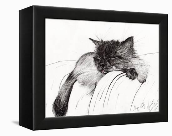 Sleepy Baby, 2013-Vincent Alexander Booth-Framed Premier Image Canvas