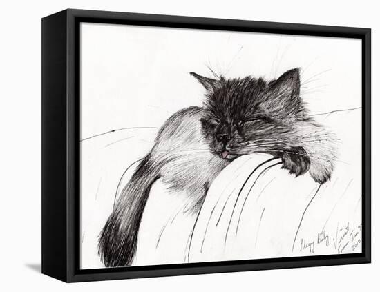 Sleepy Baby, 2013-Vincent Alexander Booth-Framed Premier Image Canvas