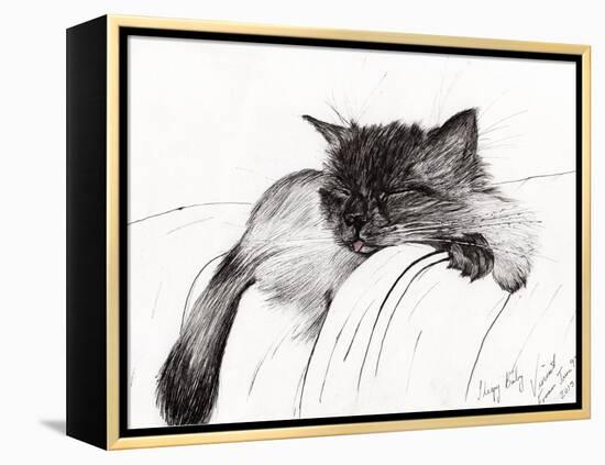 Sleepy Baby, 2013-Vincent Alexander Booth-Framed Premier Image Canvas