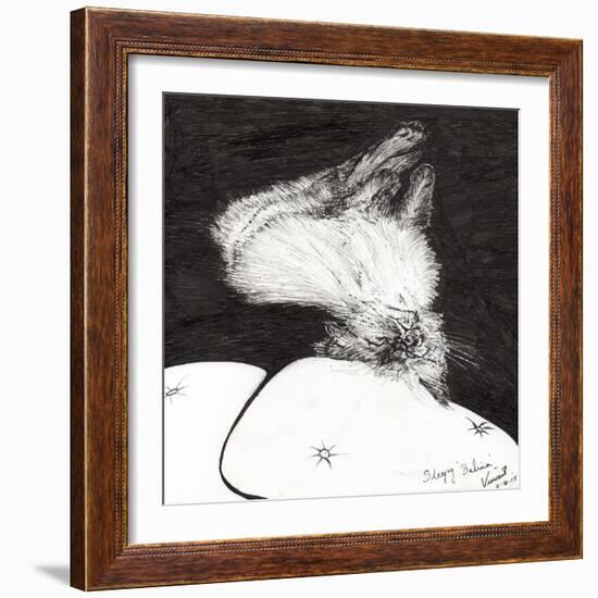 Sleepy Belina, 2015-Vincent Alexander Booth-Framed Giclee Print