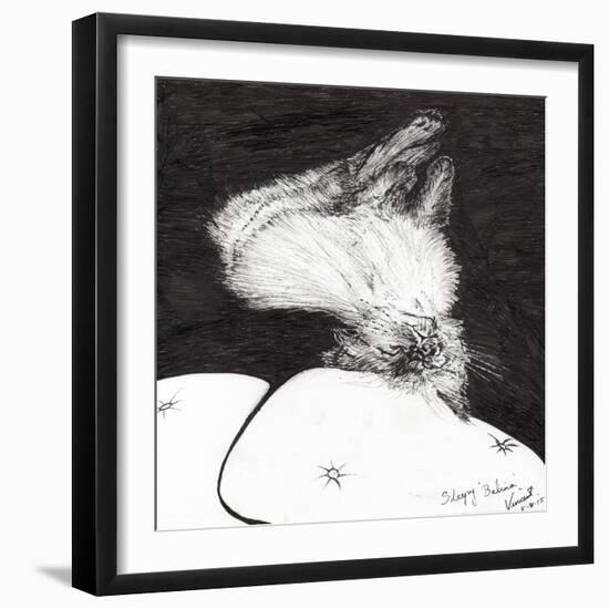 Sleepy Belina, 2015-Vincent Alexander Booth-Framed Giclee Print