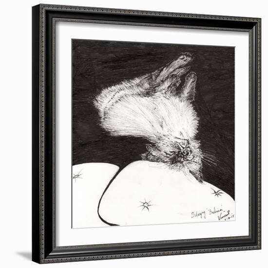 Sleepy Belina, 2015-Vincent Alexander Booth-Framed Giclee Print