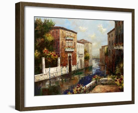 Sleepy Canal-Peter Bell-Framed Art Print