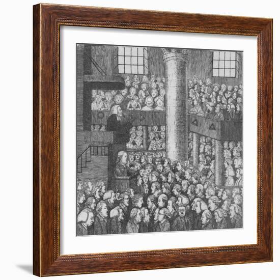 Sleepy Congregation, 1785-John Kay-Framed Giclee Print