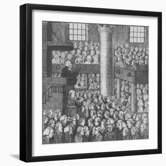 Sleepy Congregation, 1785-John Kay-Framed Giclee Print