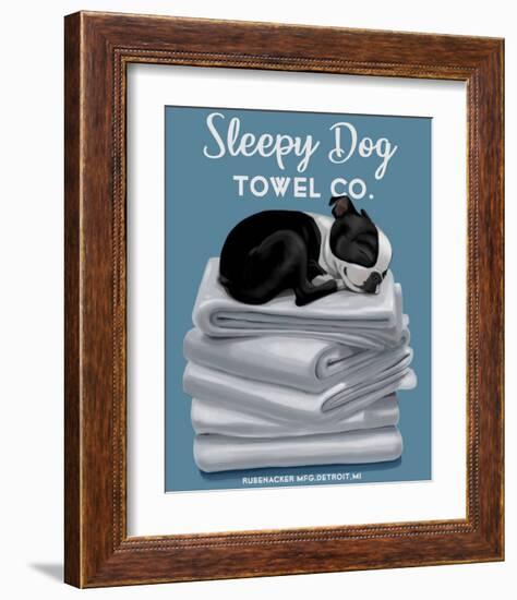 Sleepy Dog-Brian Rubenacker-Framed Art Print