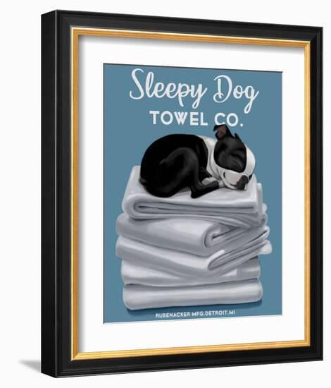 Sleepy Dog-Brian Rubenacker-Framed Art Print