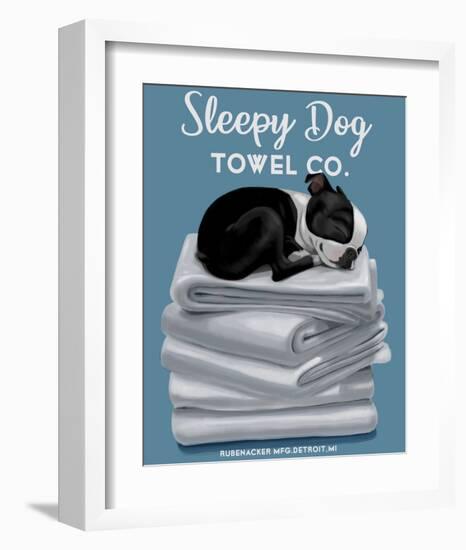 Sleepy Dog-Brian Rubenacker-Framed Art Print