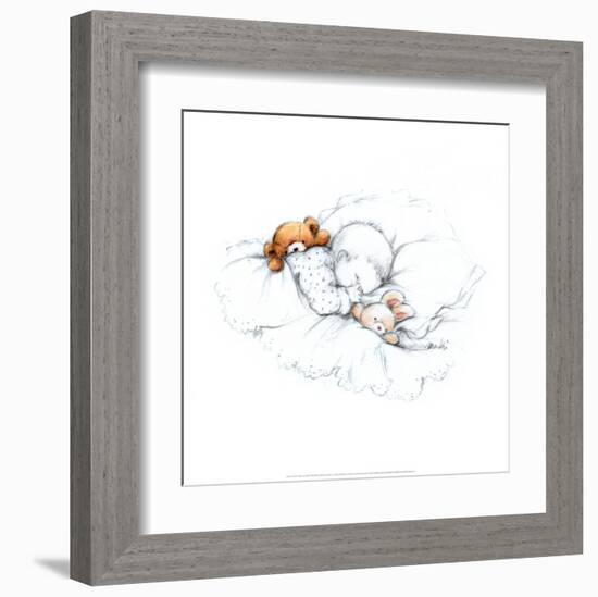 Sleepy Time III-Makiko-Framed Art Print