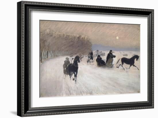 Sleigh Ride, 1880-Giuseppe De Nittis-Framed Giclee Print