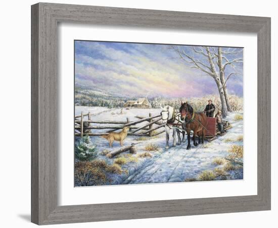 Sleigh Ride Home-Kevin Dodds-Framed Giclee Print