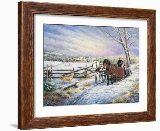 Sleigh Ride Home-Kevin Dodds-Framed Giclee Print