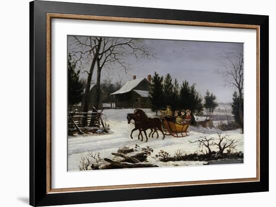 Sleigh Ride-Thomas Birch-Framed Giclee Print