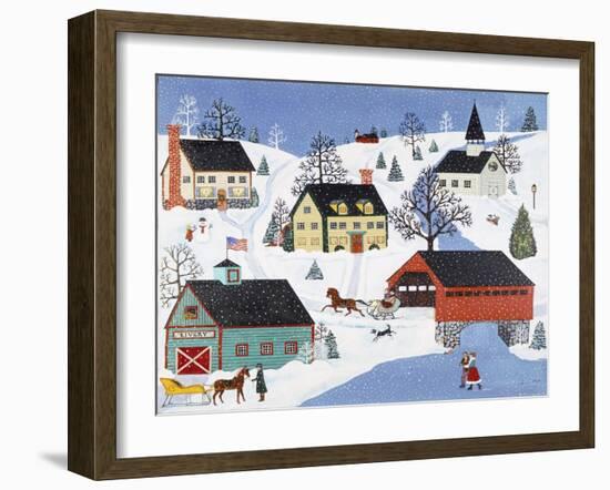 Sleigh Ride-Susan Henke Fine Art-Framed Giclee Print