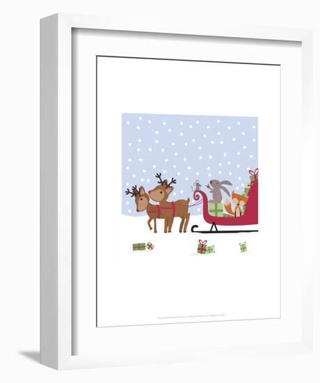 Sleighride - Wink Designs Contemporary Print-Michelle Lancaster-Framed Art Print