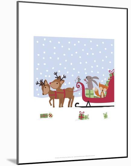 Sleighride - Wink Designs Contemporary Print-Michelle Lancaster-Mounted Art Print