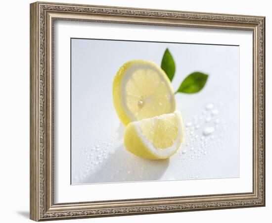 Slice and Wedge of Lemon-Karl Newedel-Framed Photographic Print