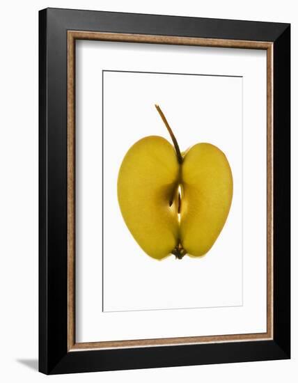 Slice of Apple with Stalk-Foodcollection-Framed Photographic Print