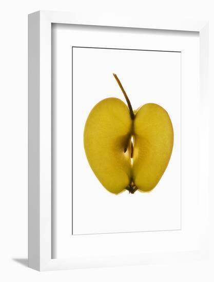 Slice of Apple with Stalk-Foodcollection-Framed Photographic Print