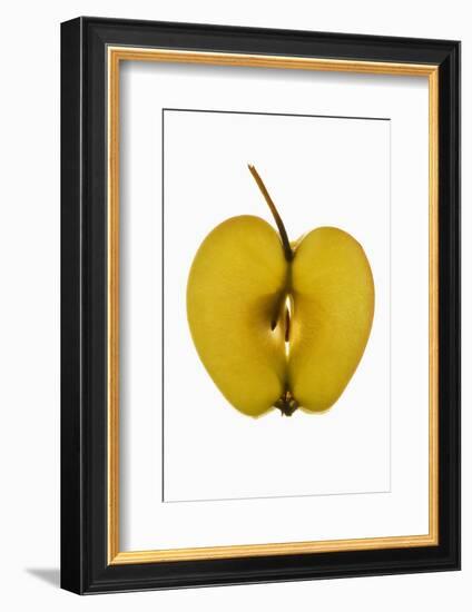 Slice of Apple with Stalk-Foodcollection-Framed Photographic Print