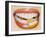 Slice of Lemon Between Teeth-Cristina-Framed Photographic Print