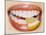 Slice of Lemon Between Teeth-Cristina-Mounted Photographic Print