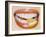 Slice of Lemon Between Teeth-Cristina-Framed Photographic Print