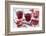 Sliced Pomegranates, Cores and Glasses with Pomegranate Juice-Jana Ihle-Framed Photographic Print