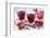 Sliced Pomegranates, Cores and Glasses with Pomegranate Juice-Jana Ihle-Framed Photographic Print