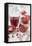 Sliced Pomegranates, Seeds and Glass with Pomegranate Juice-Jana Ihle-Framed Premier Image Canvas