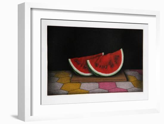 Sliced Watermelon-Tomoe Yokoi-Framed Collectable Print